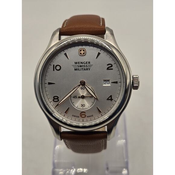 Wenger Quartz Movement Silver Dial Men's Watch 79301C - Picture 1 of 12
